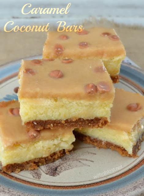 Caramel Coconut Bars