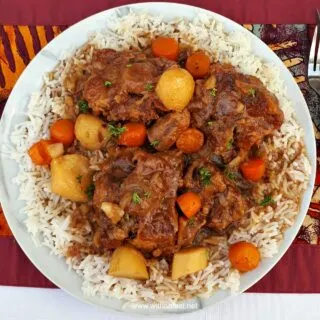 This Oxtail cooked in the Slow-Cooker turns out so tender and fall-off-bone - with a delicious rich sauce