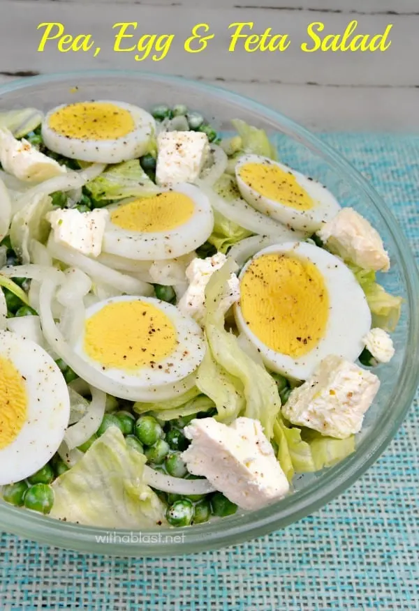 Pea Egg and Feta Salad