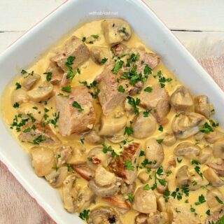 Pork Tenderloin in Creamy Mushroom Sauce