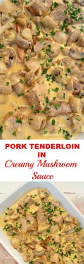 Pork Tenderloin In Creamy Mushroom Sauce | With A Blast