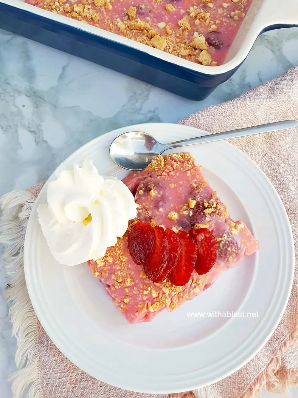 Strawberry Yogurt Tart is a sweet, slightly tart, no-bake dessert and so perfect during Spring or Summer or whenever, as canned Strawberries are used in the filling.