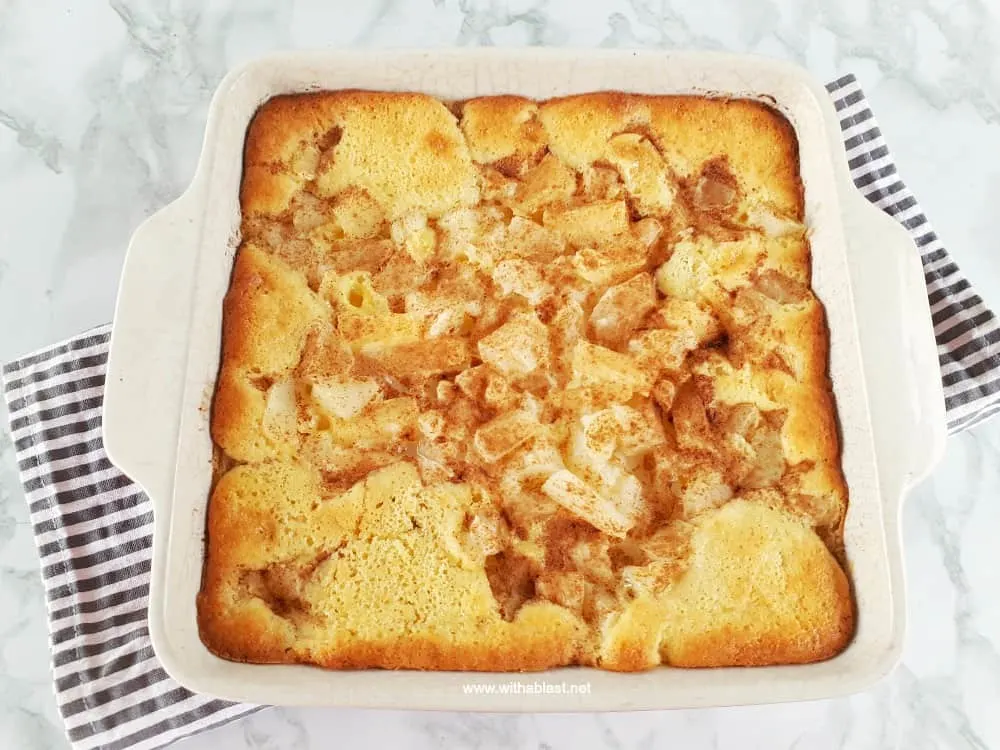 This is the best Apple and Pineapple Cake Tart around ! Perfect Fall, Thanksgiving dessert and so easy to make too