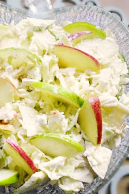 Apple Cabbage and Cottage Cheese Salad