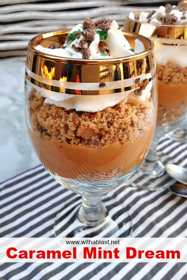 Caramel Mint Dream is a South-African favorite dessert, which consists of layers of mint, chocolate, caramel and cream, resulting in a dreamy deliciousness within minutes ! #CaramelMintDream #SpurCopyCat #CaramelDessert #QuickDessert