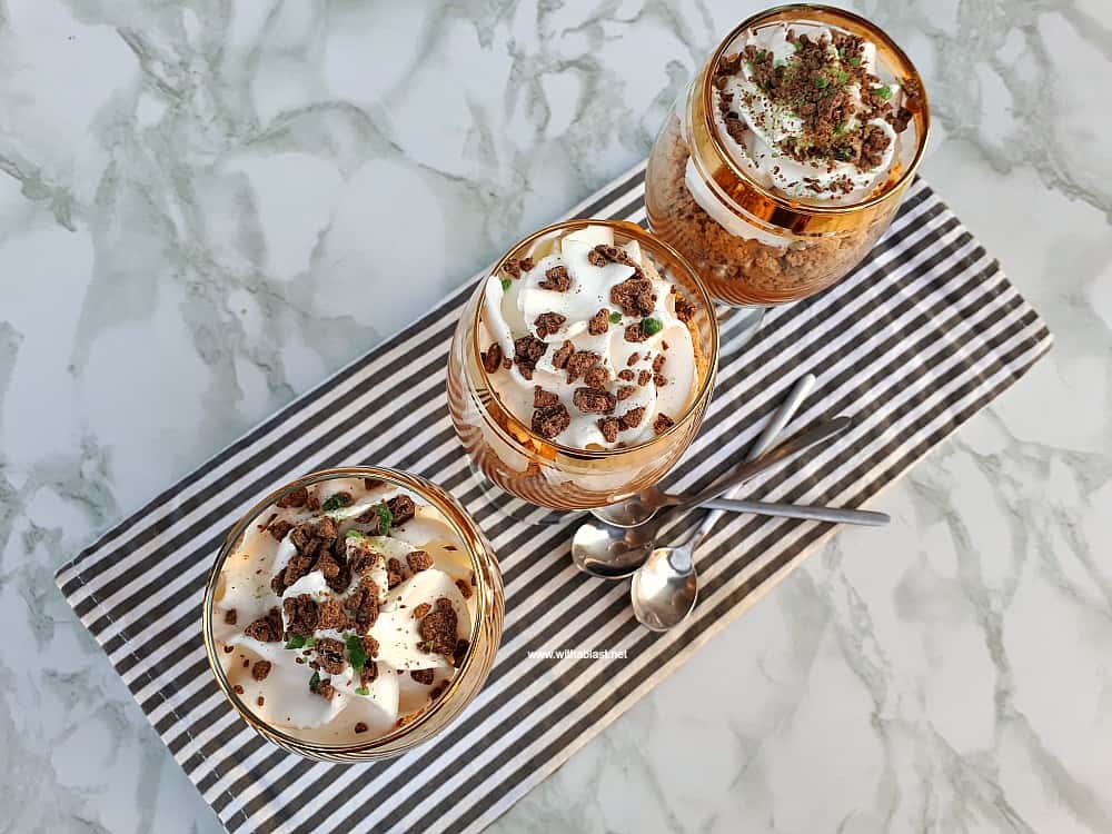 Caramel Mint Dream is a South-African favorite dessert, which consists of layers of mint, chocolate, caramel and cream, resulting in a dreamy deliciousness within minutes !