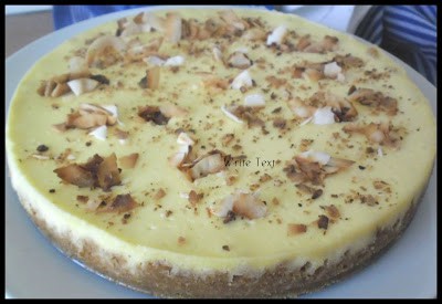 Coconut Cheesecake ~ Heavenly delicious and a definite for Cheesecake AND Coconut lovers ! #Cheesecake #CoconutCheesecake