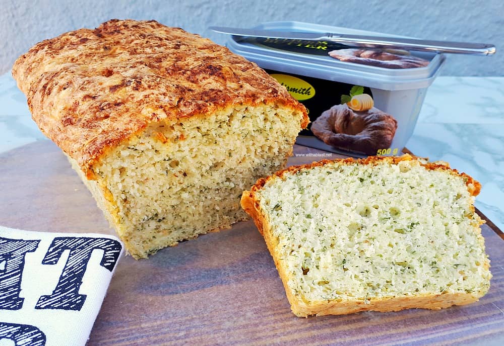 Herb And Cheese Bread (Mix-N-Bake) is soft and fluffy. The perfect bread to serve with soup as well as with any sandwich savory fillings.