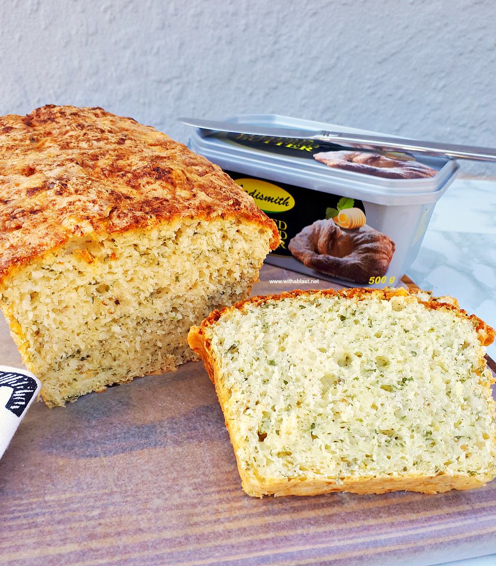 Herb And Cheese Bread (Mix-N-Bake) is soft and fluffy. The perfect bread to serve with soup as well as with any sandwich savory fillings.