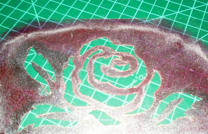 Stencilled Napkins - stencil