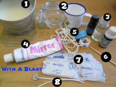 Easy DIY Candles - supplies