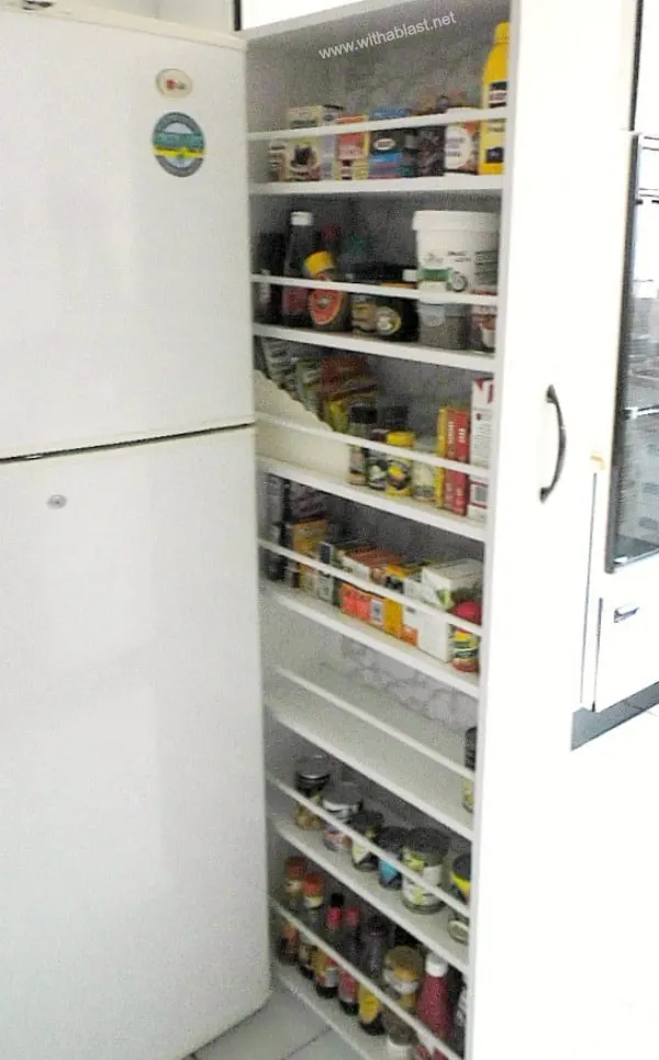 DIY Rolling Kitchen Appliance Storage