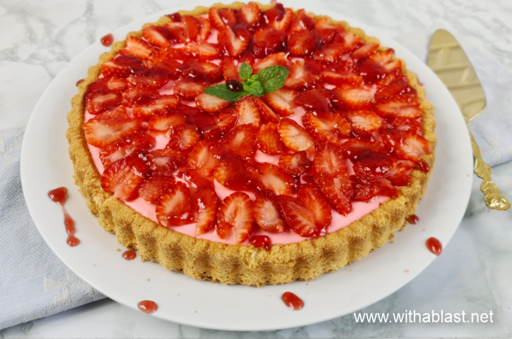 Strawberry Cream Cheese Flan