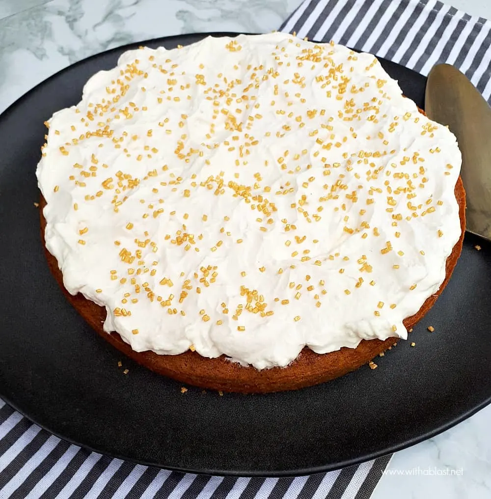 The perfect cake recipe for a moist Ginger Cream Cake - quick, easy and ideal to make for unexpected guests and always a tea time winner
