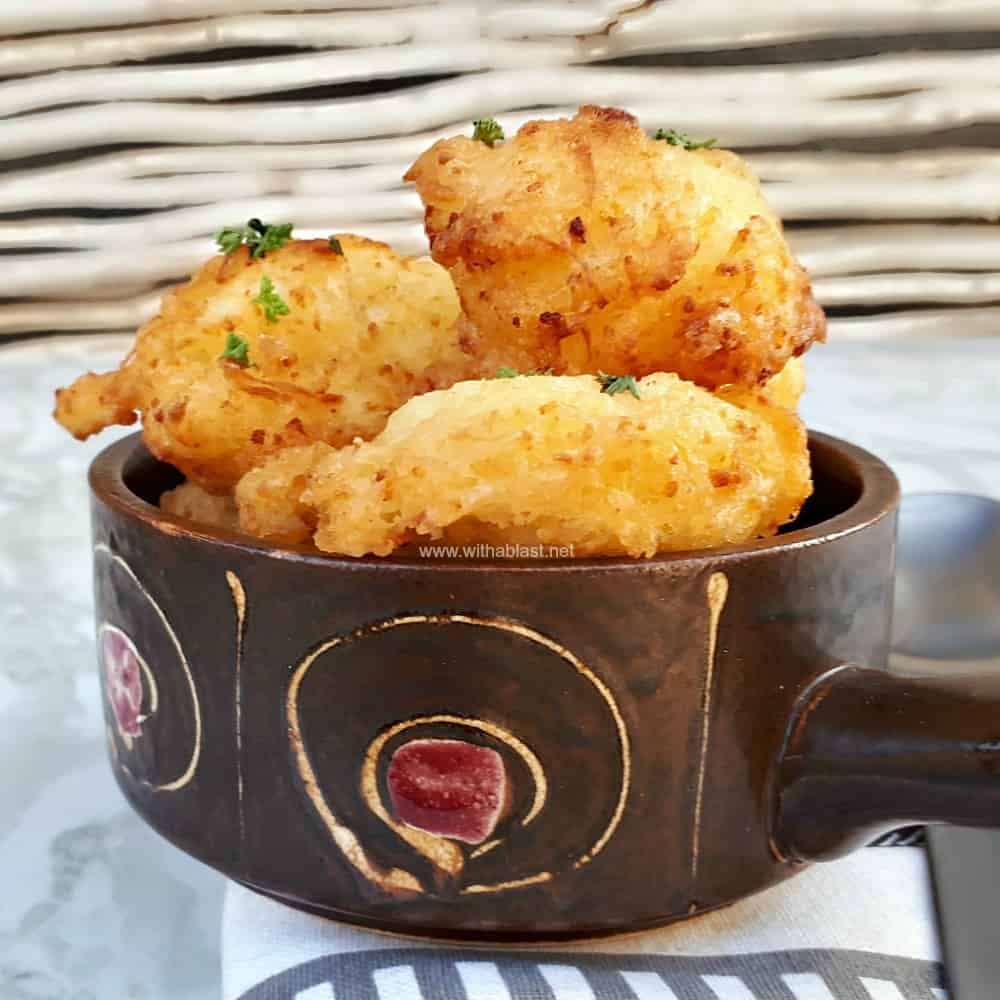 Cauliflower Puffs are delicious to serve as a side dish or snack and even the picky eaters loves Cauliflower made this way !