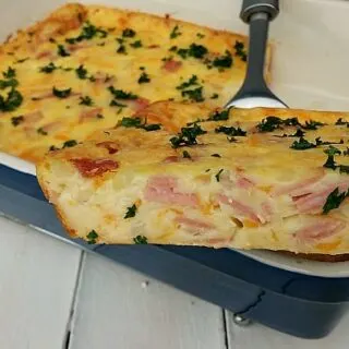 Crustless Ham Savory Bake