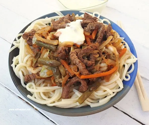 Beef Chow Mein with Sour Sauce is a 30 Minute ( 6 Servings ! ) homemade recipe - no need to order take outs !