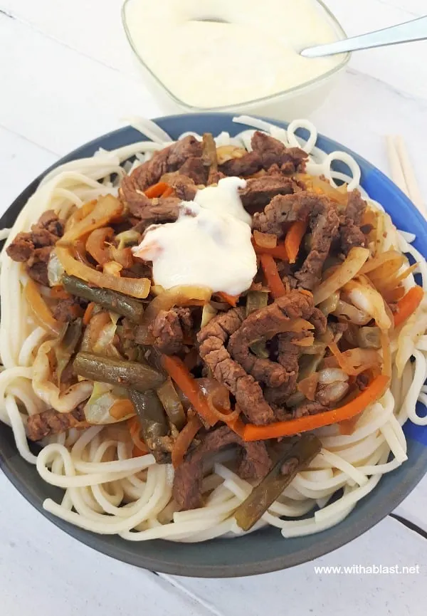 Beef Chow Mein with Sour Sauce is a 30 Minute ( 6 Servings ! ) homemade recipe - no need to order take outs !