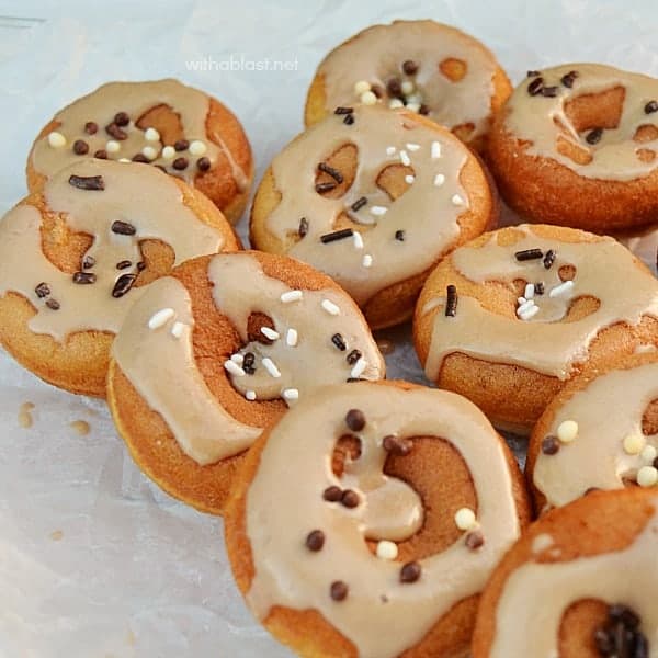 Feather light, soft Caramel Mini Donuts are always welcome on a sweet platter and are also always the first to disappear !