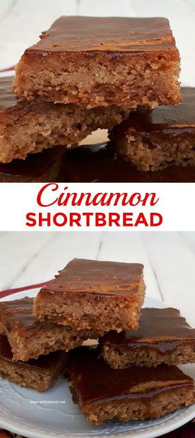 Buttery, melt-in-the-mouth Cinnamon Shortbread is a must to add to your Fall and/or Christmas baking list #ShortbreadRecipe #EasyShortbread #CinnamonShortbread #Cookies #CookieRecipes