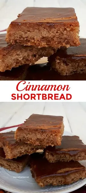 Buttery, melt-in-the-mouth Cinnamon Shortbread is a must to add to your Fall and/or Christmas baking list #ShortbreadRecipe #EasyShortbread #CinnamonShortbread #Cookies #CookieRecipes