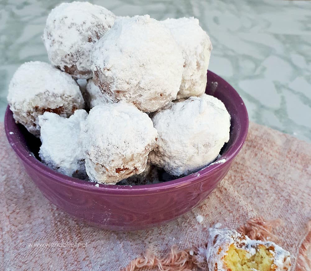 Italian Zeppole is the most delicious sweet treats ! Deep-fried dough, almost like a beignet but much chewier and more dense - more of a Ricotta donut.