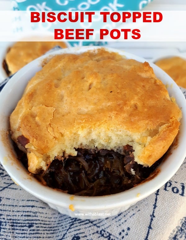 Biscuit Topped Beef Pots