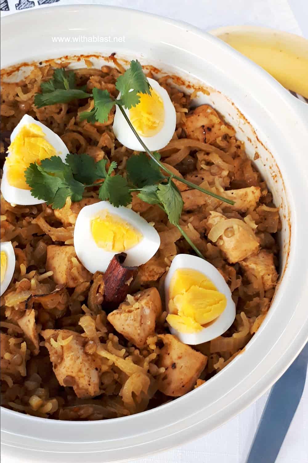 Perfectly spiced Cape Chicken Breyani is a dinner dish loved by all ages