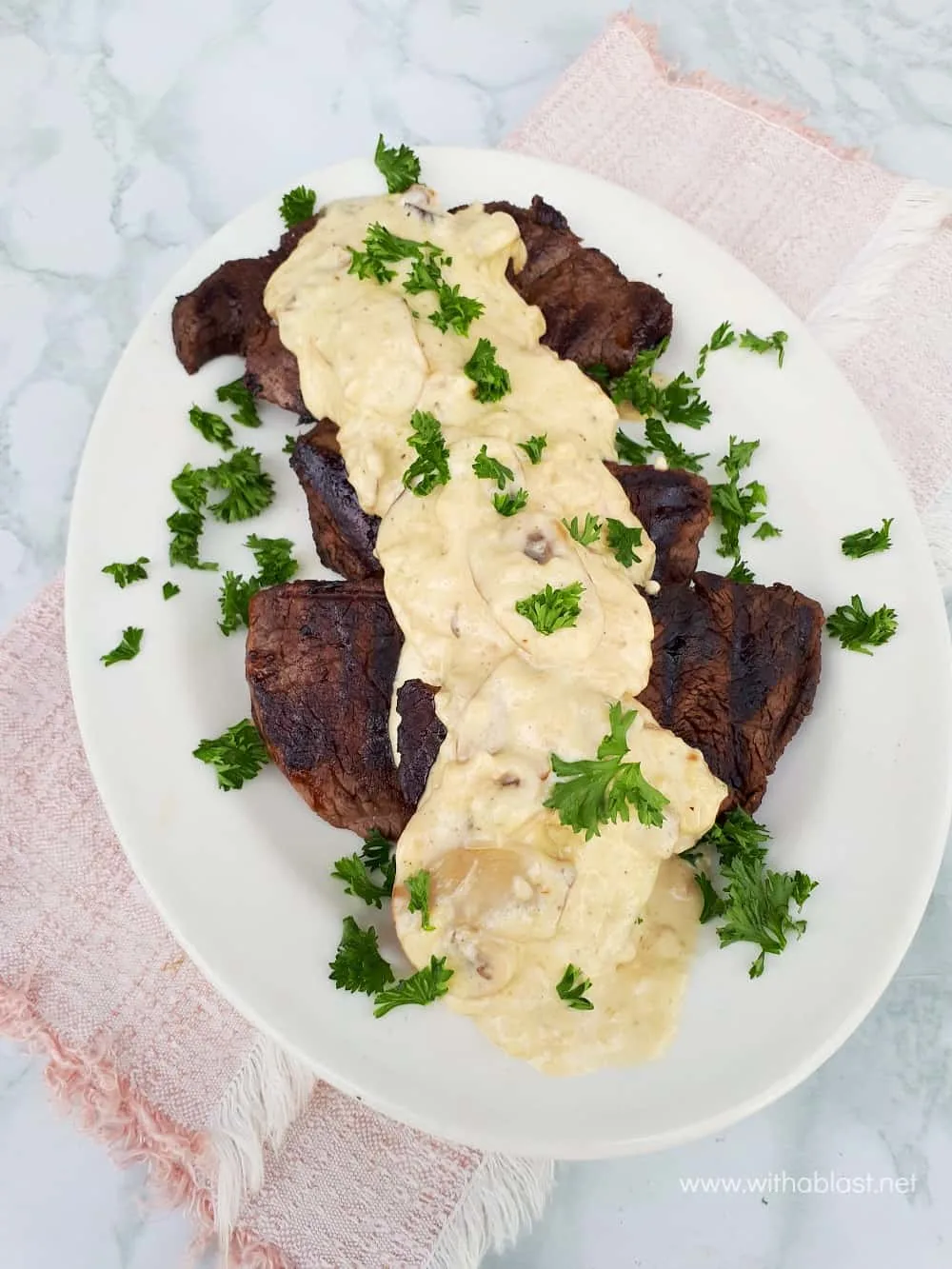 Homemade Mushroom Sauce for Steak is the best and this recipe is so quick and easy. Definitely one to go into your recipe collection !