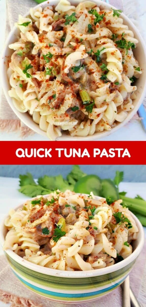Quick Tuna Pasta With A Blast