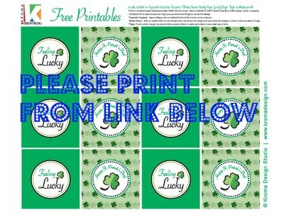 Saint Patrick's Day Printable toppers