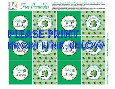 Saint Patrick's Day Printable toppers