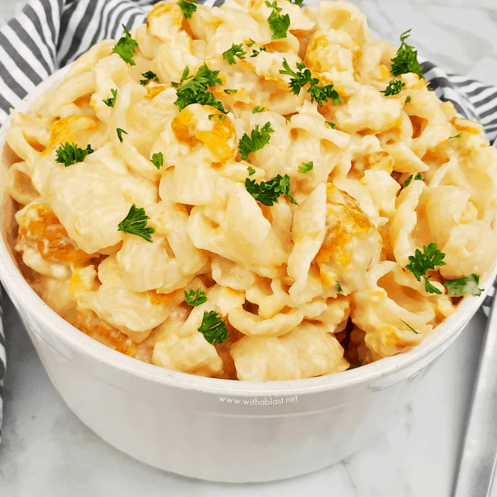 This Cheesy Haddock Pasta is a delicious comforting dish, pasta and fish hugged in a creamy cheese sauce and ready in under 30 minutes !