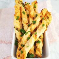Parmesan And Garlic Straws