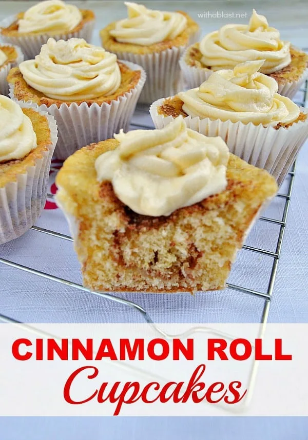 The ever popular Cinnamon Rolls made easily in cupcake form ! So quick and easy (no swirling of the batter)