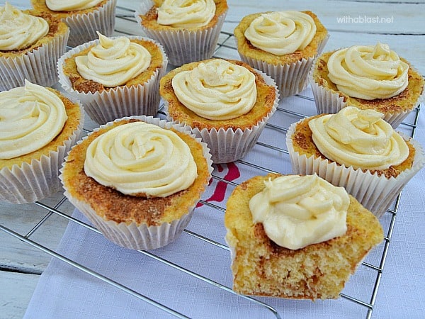 The ever popular Cinnamon Rolls made easily in cupcake form ! So quick and easy (no swirling of the batter)