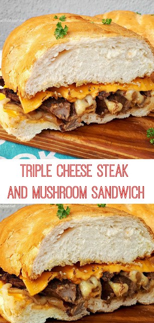 Mouthwatering delicious ! 3 x Cheese, Steak, Mushrooms, Onions and the most amazing Oil rub