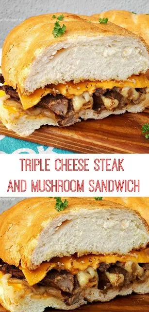 Mouthwatering delicious ! 3 x Cheese, Steak, Mushrooms, Onions and the most amazing Oil rub