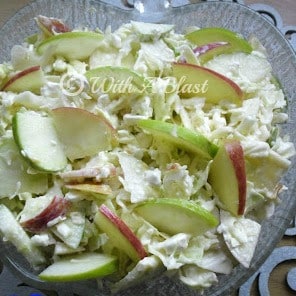 Apple Cabbage and Cottage Cheese Salad
