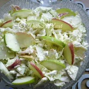 Apple Cabbage and Cottage Cheese Salad