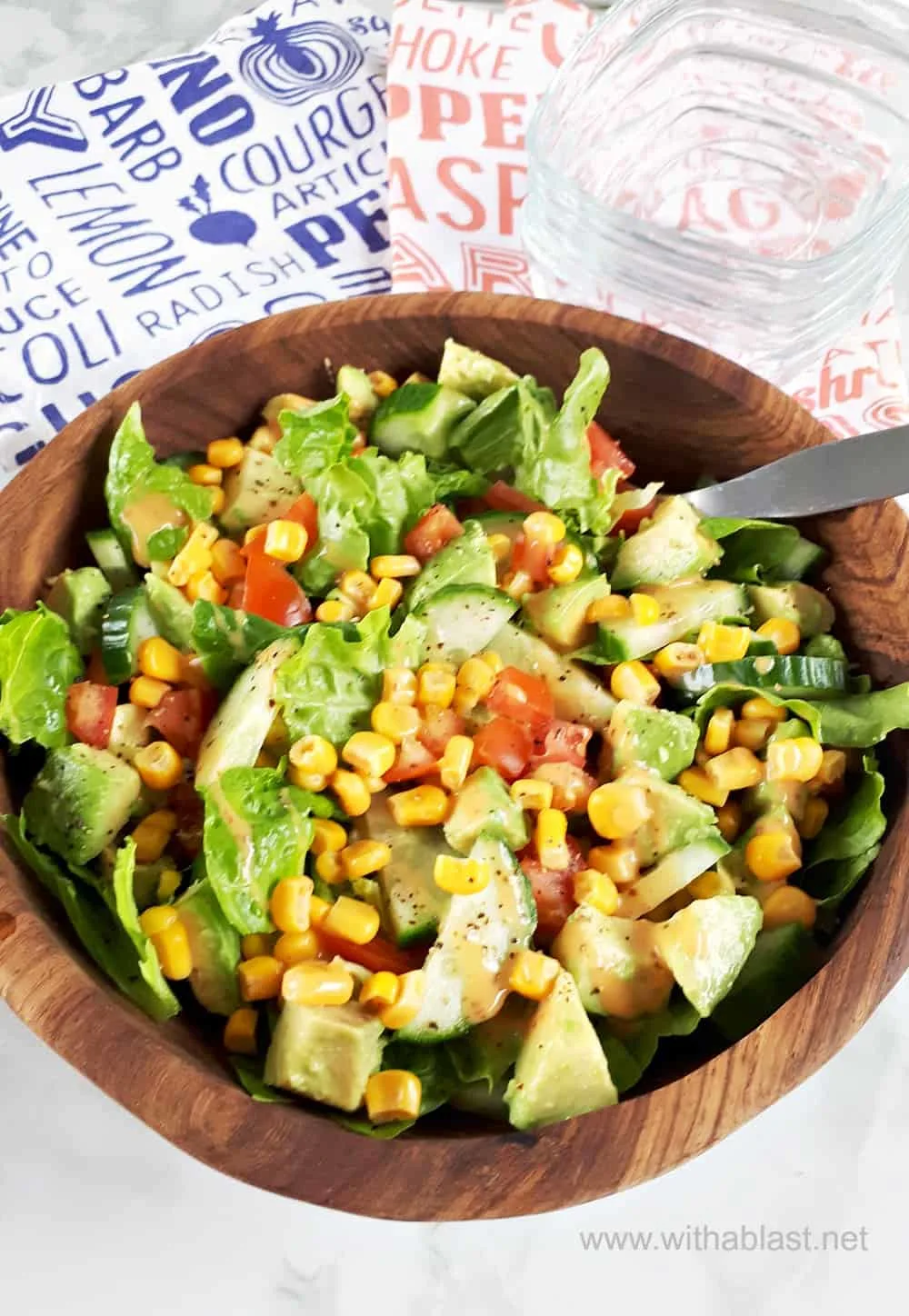 This Avocado and Corn Salad is ready within minutes and is ideal to serve with almost all main meals - crunchy, refreshing, healthy and always a winner