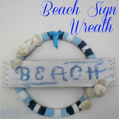 Beach Sign Wreath 