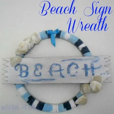 Beach Sign Wreath 