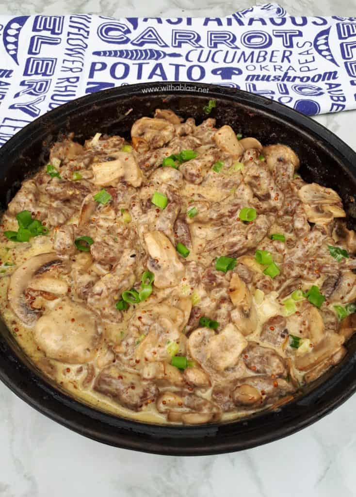 Beef Stroganoff with Wholegrain Mustard With A Blast