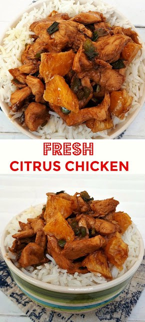 Must try 25 minute Chicken dinner recipe ! Bursting with citrus flavors ! #Chicken #EasyDinner