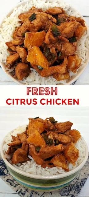 Must try 25 minute Chicken dinner recipe ! Bursting with citrus flavors ! #Chicken #EasyDinner