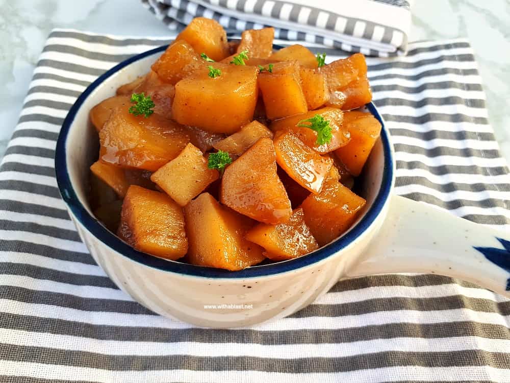 Best Sweet Potatoes Ever just like gran used to make ! Candied Sweet Potatoes are one of the best side dishes ever with a light cinnamon flavor.