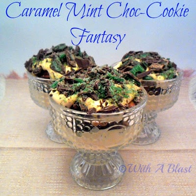 This Caramel Mint Choc-Cookie Fantasy is a divine, no-bake dessert and so perfect for all Mint and/or Caramel lovers