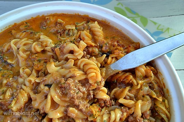 Delicious, creamy Amish Country Casserole ~ economical recipe enough for 8 - 10 servings
