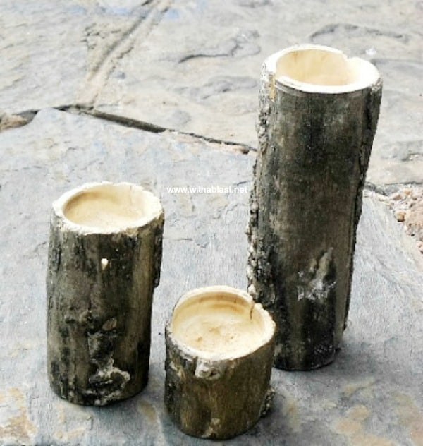Branch Candle Holder - hollowed out (to size)